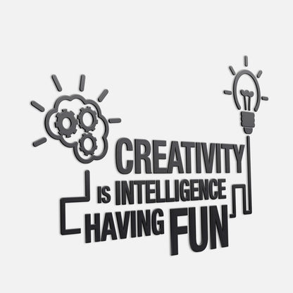 Intelligence Having Fun 3D Office Wall Decor-1