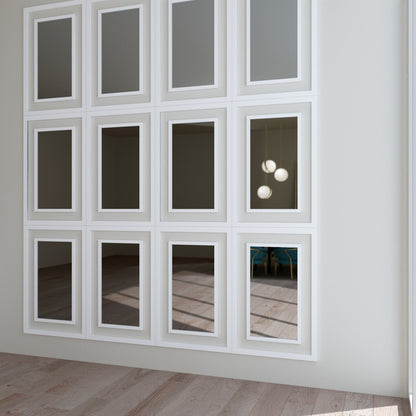 Rectangles Mirrors 3D Wall Panels-2