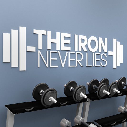 The Iron Never Lies 3D Gym Decor-0
