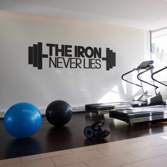 The Iron Never Lies 3D Gym Decor-1