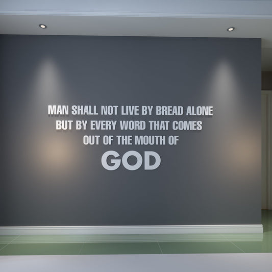Man Shall not Live by Bread Alone 3D Wall Decor-0