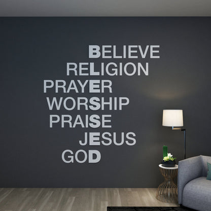 Blessed Crosswords Wall Art-1