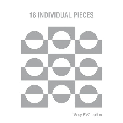 3D Half Circles Wall Panels-2