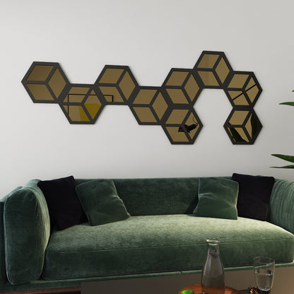 Hexagons Composition Mirrored-1