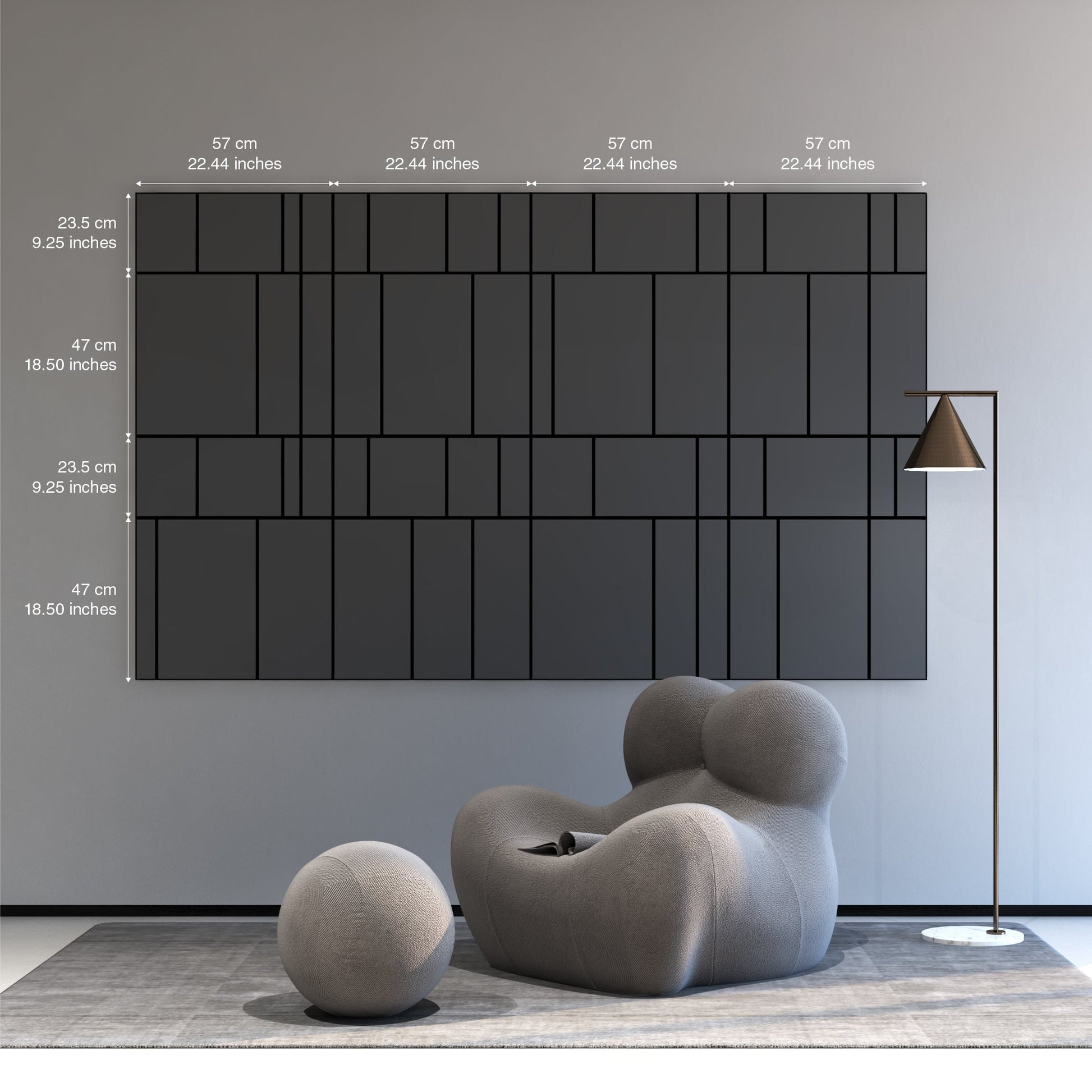 Dark Grey Modular Panels-3