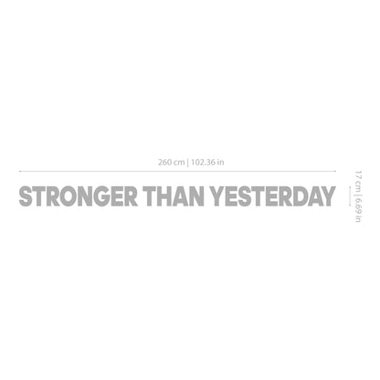 Stronger than Yesterday 3D Gym Decor-2