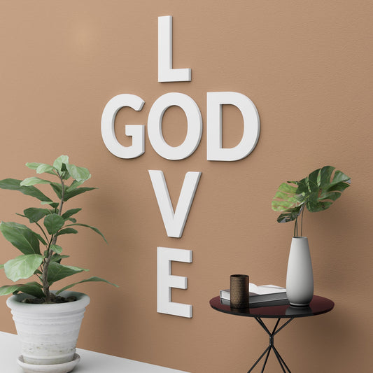 Love God Sign 3D Wall Decor-0