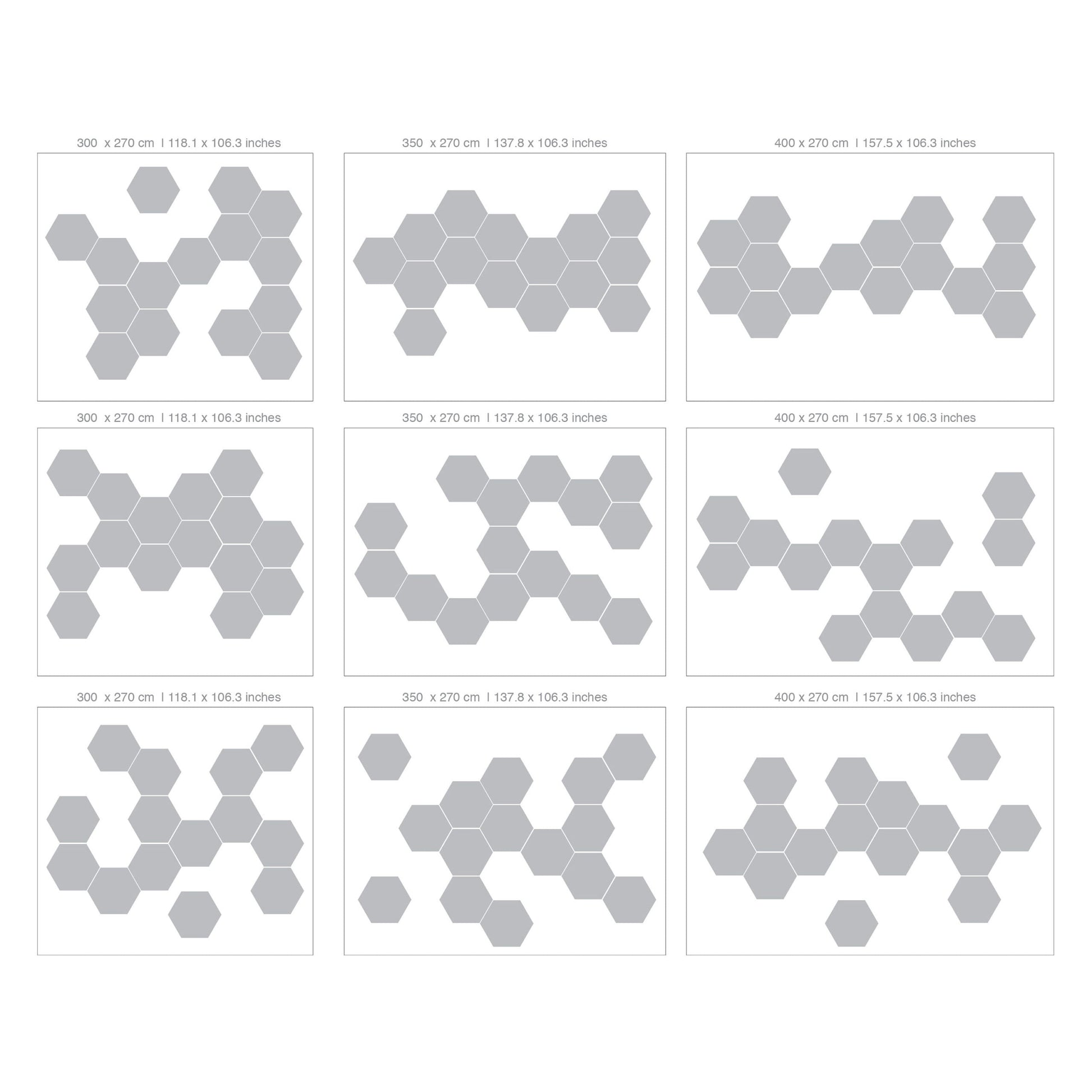 3D Hexagon Wall Decor (Pack 30)-3