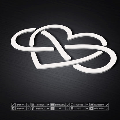 Infinity Heart 3D Wall Art-2