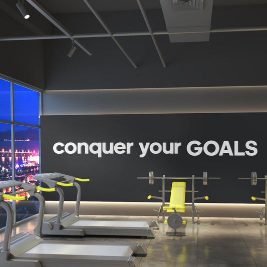 Conquer your Goals 3D Gym Decor-0