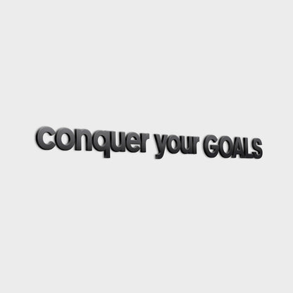 Conquer your Goals 3D Gym Decor-1