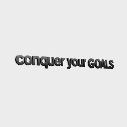 Conquer your Goals 3D Gym Decor-1