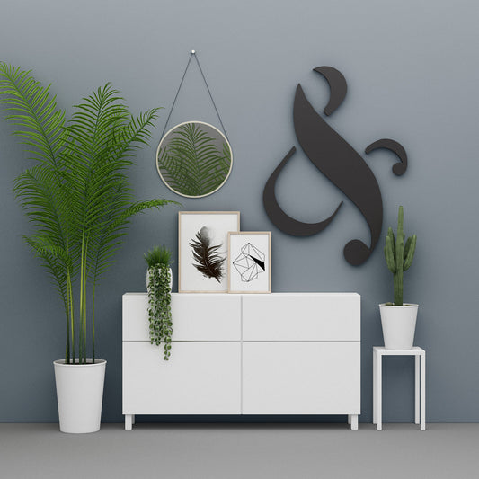 Ampersand Sign 3D Wall Decor-1