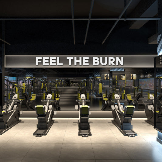 Feel the Burn 3D Gym Decor-0
