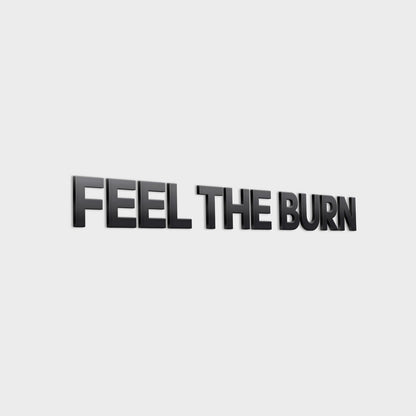 Feel the Burn 3D Gym Decor-1