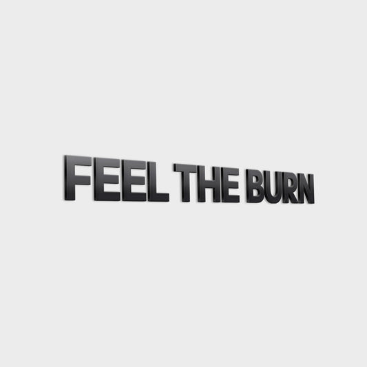 Feel the Burn 3D Gym Decor-1