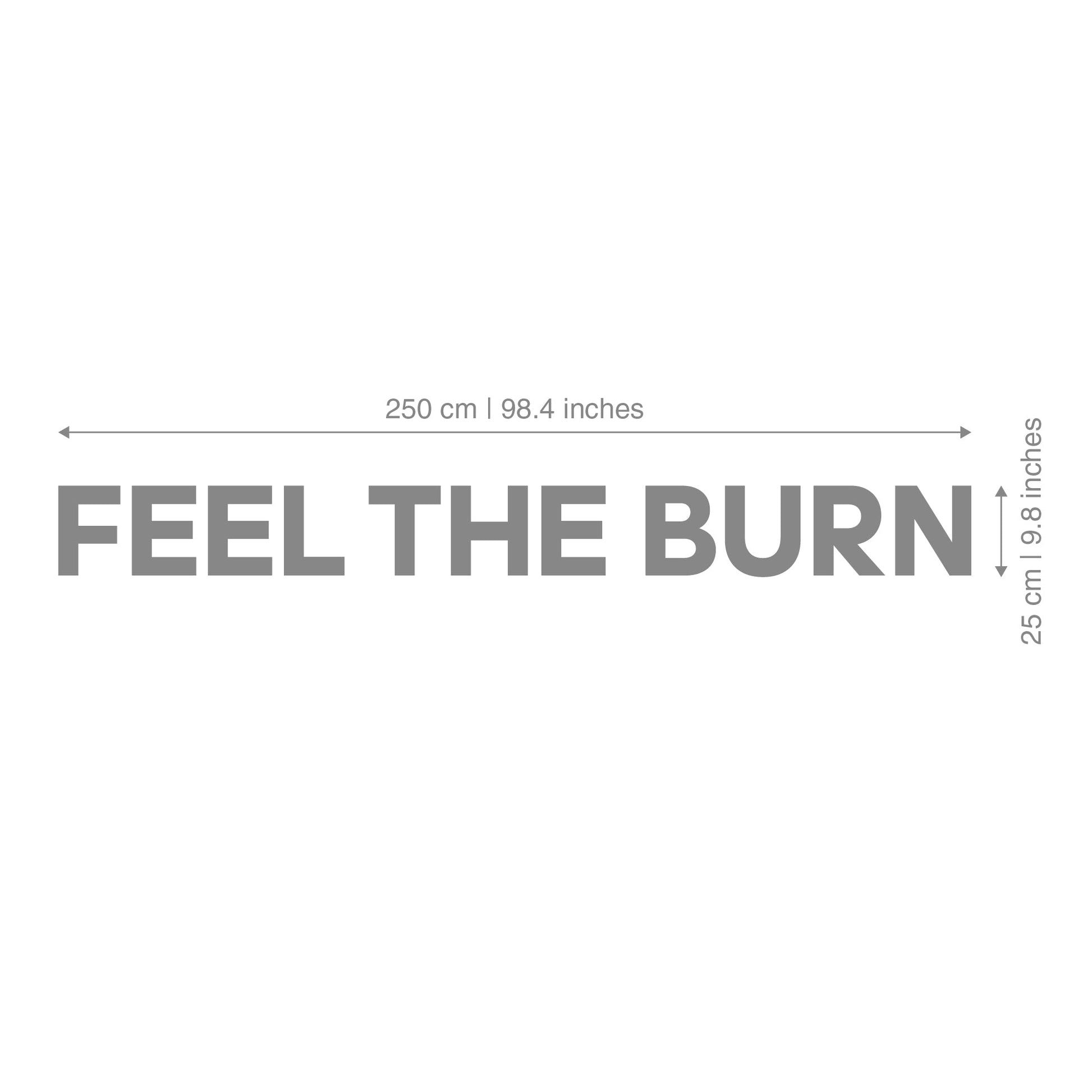 Feel the Burn 3D Gym Decor-2
