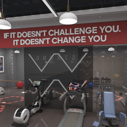 If it doesnt challenge you 3D Gym Decor-0