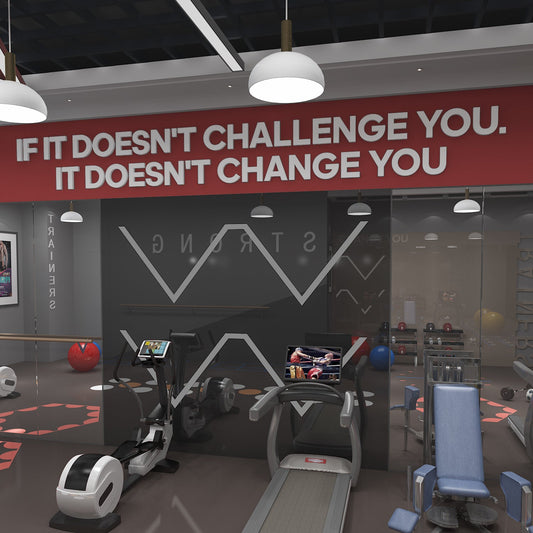 If it doesnt challenge you 3D Gym Decor-0