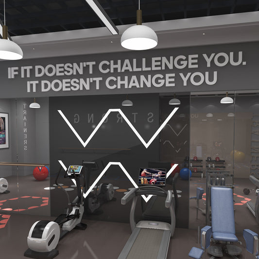 If it doesnt challenge you 3D Gym Decor-1