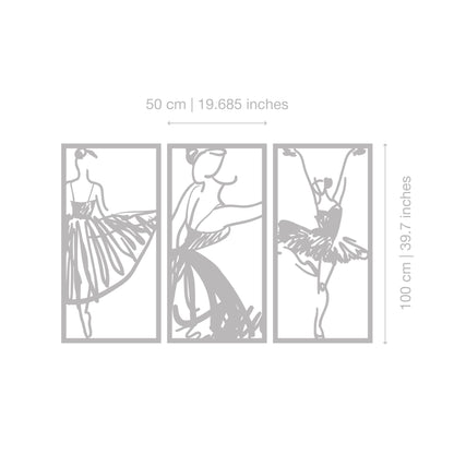 Triptych Ballet Line Art-2