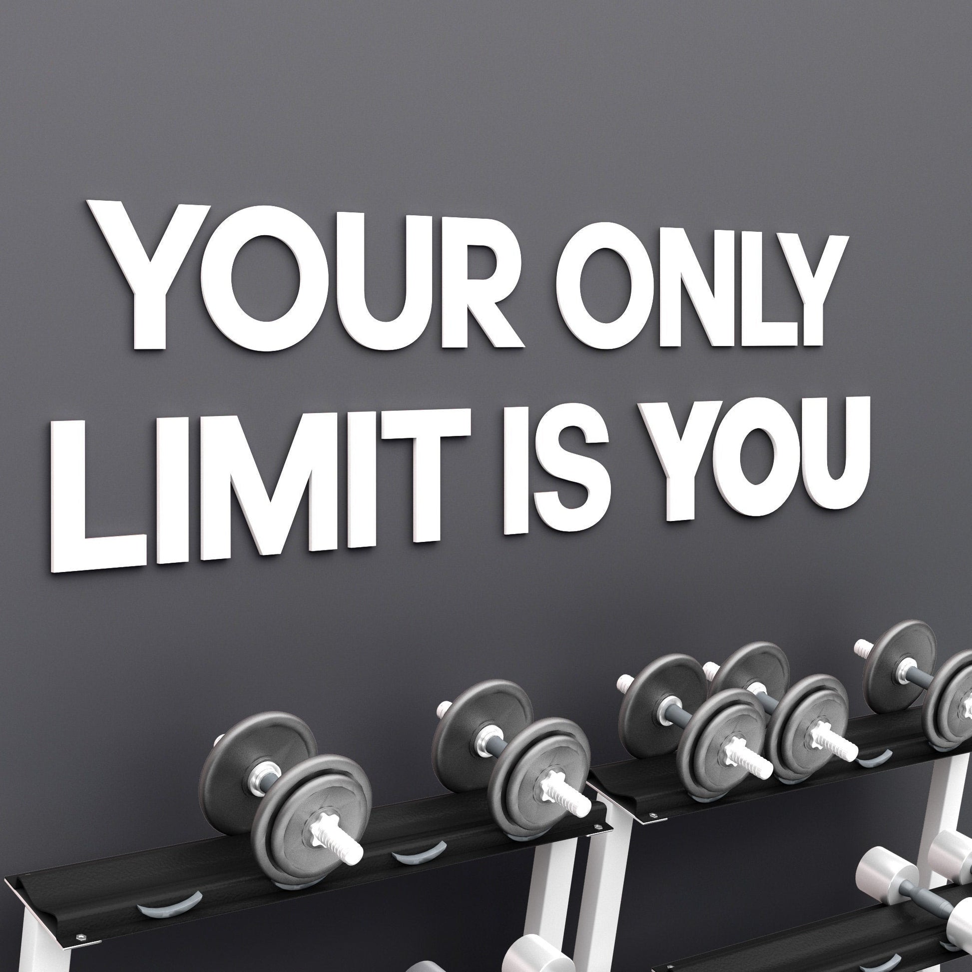 Your only limit is you 3D Gym Decor-0