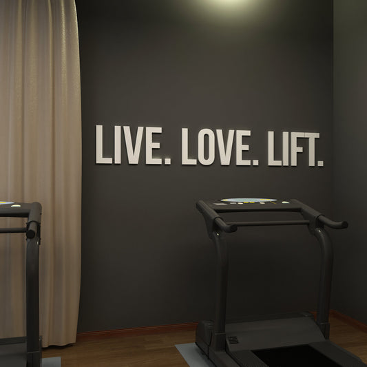Live, Love, Lift 3D Gym Decor-1