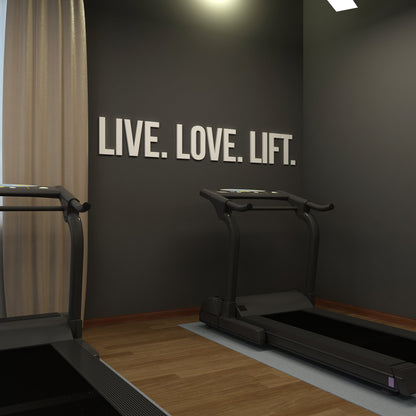 Live, Love, Lift 3D Gym Decor-2