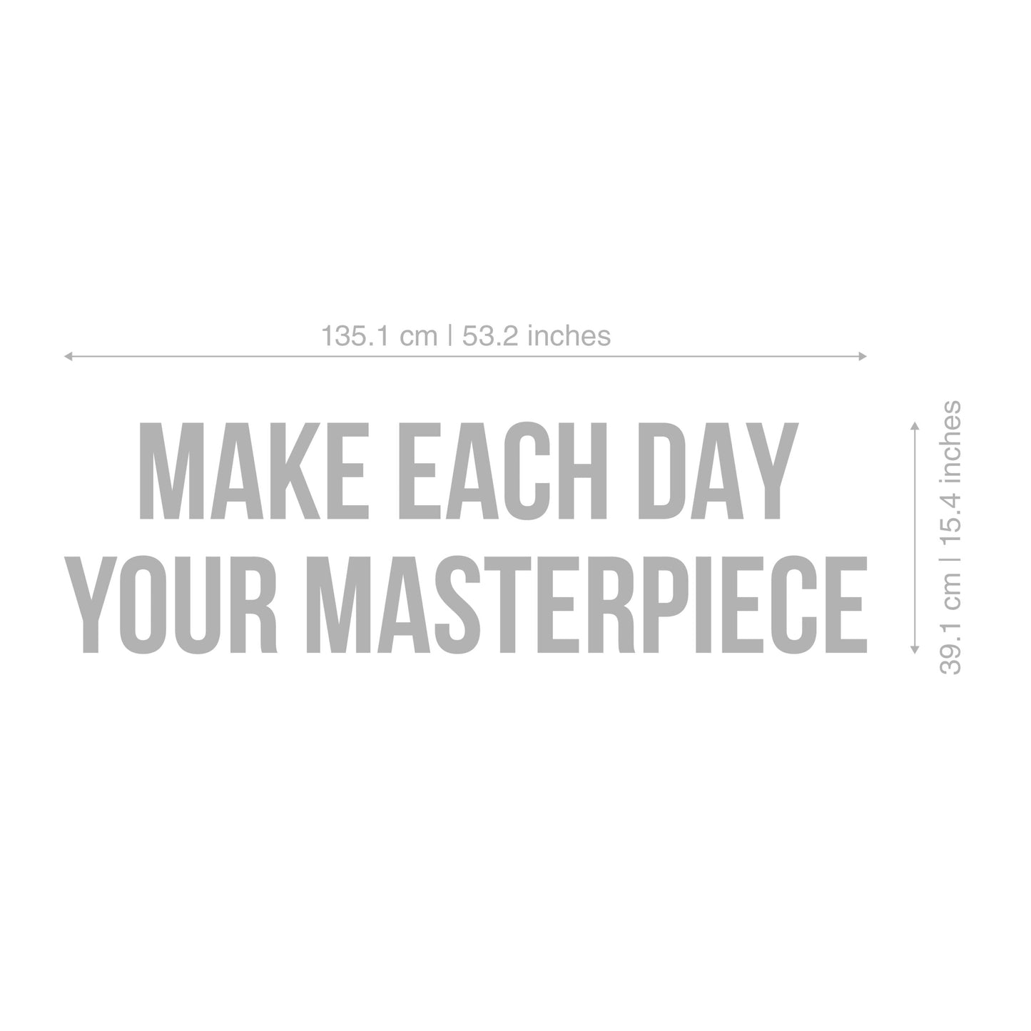 Make Each Day Your Masterpiece 3D Gym Decor-2