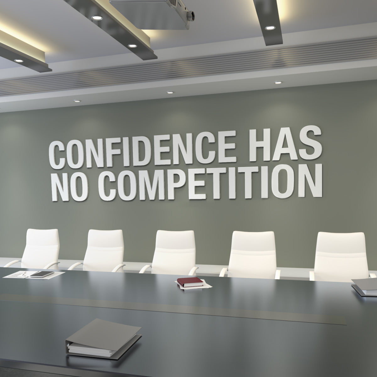 Confidence 3D Office Wall Decor-0
