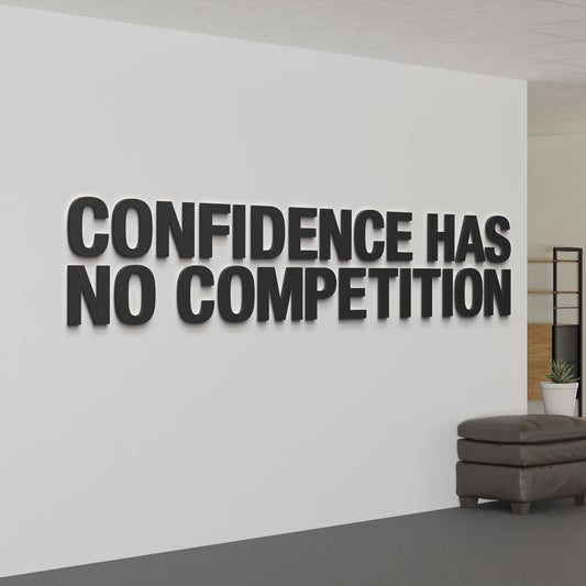 Confidence 3D Office Wall Decor-1