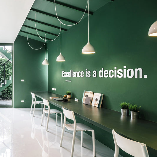 Excelence Quote 3D Office Wall Decor-1