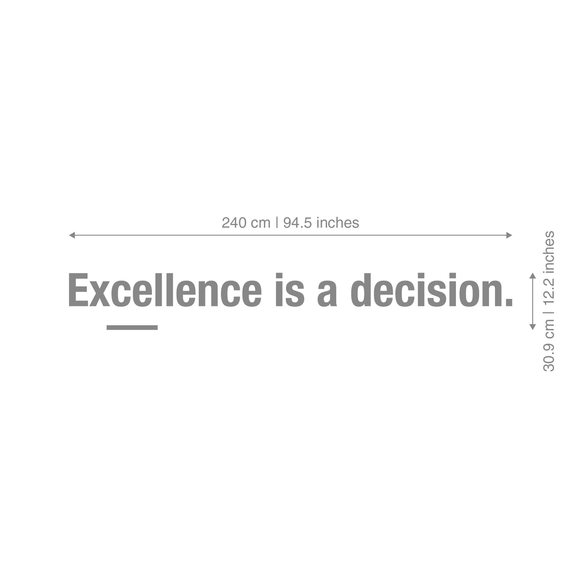 Excelence Quote 3D Office Wall Decor-2
