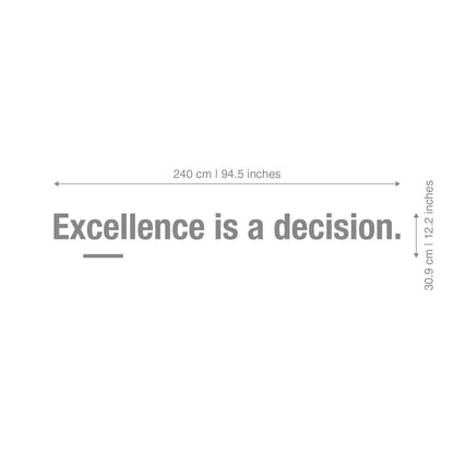 Excelence Quote 3D Office Wall Decor-2