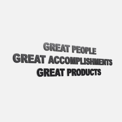 Great People, Great Accomplishments | 3D Office Decor-1