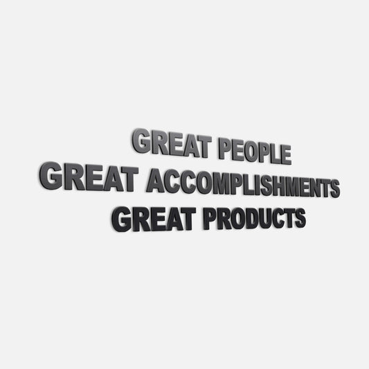 Great People, Great Accomplishments | 3D Office Decor-1