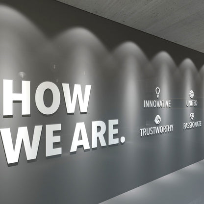 How We Are 3D Office Sign-1