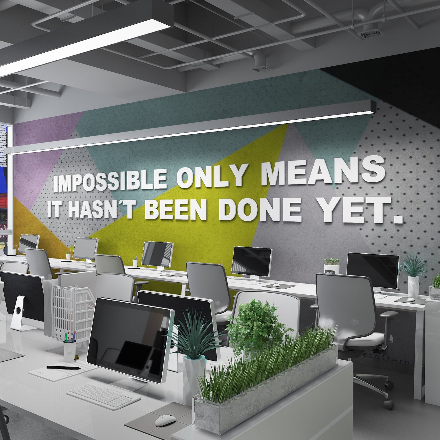 Impossible 3D Office Wall Decor-0