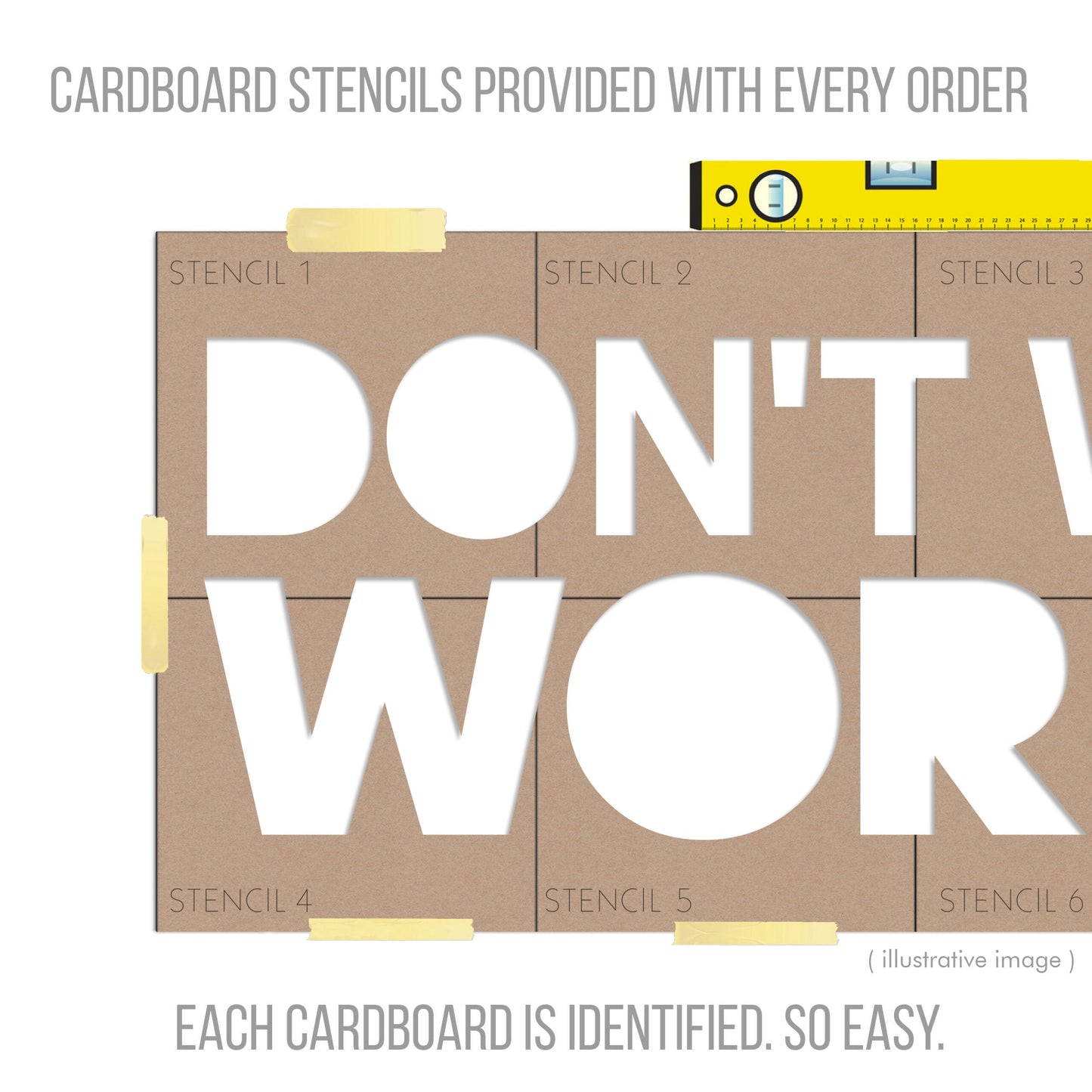 Work for It 3D Gym Wall Art-3