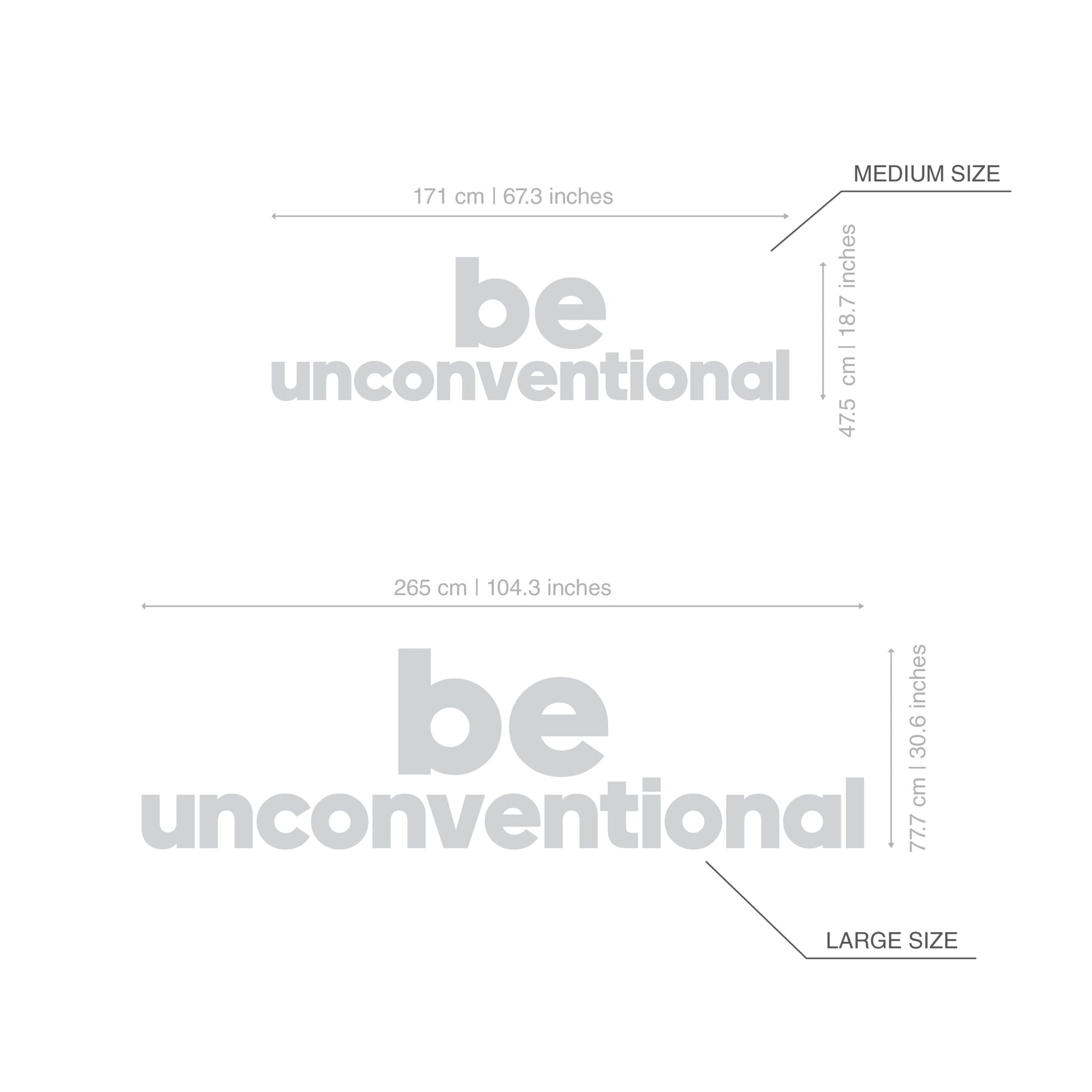 Be Unconventional 3D Office Wall Decor-2