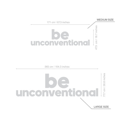 Be Unconventional 3D Office Wall Decor-2