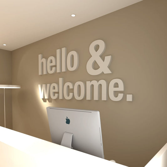 Hello and Welcome Office Design 3D-0