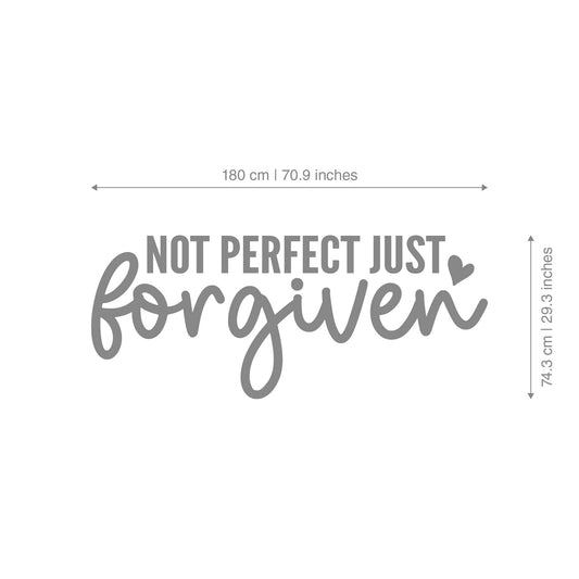 Not Perfect Just Forgiven 3D Wall Decor-2