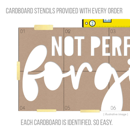 Not Perfect Just Forgiven 3D Wall Decor-3