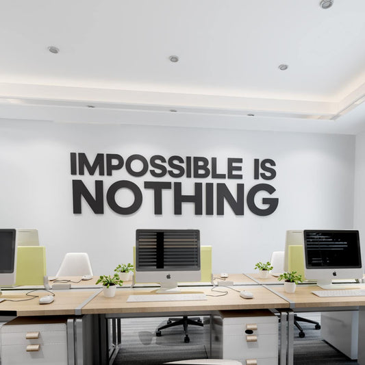 Impossible Is Nothing - 3D Office Wall Decor-0