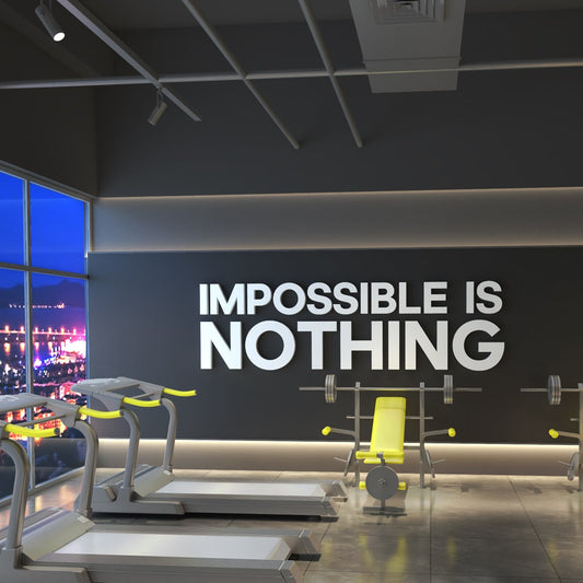 Impossible Is Nothing - 3D Office Wall Decor-1