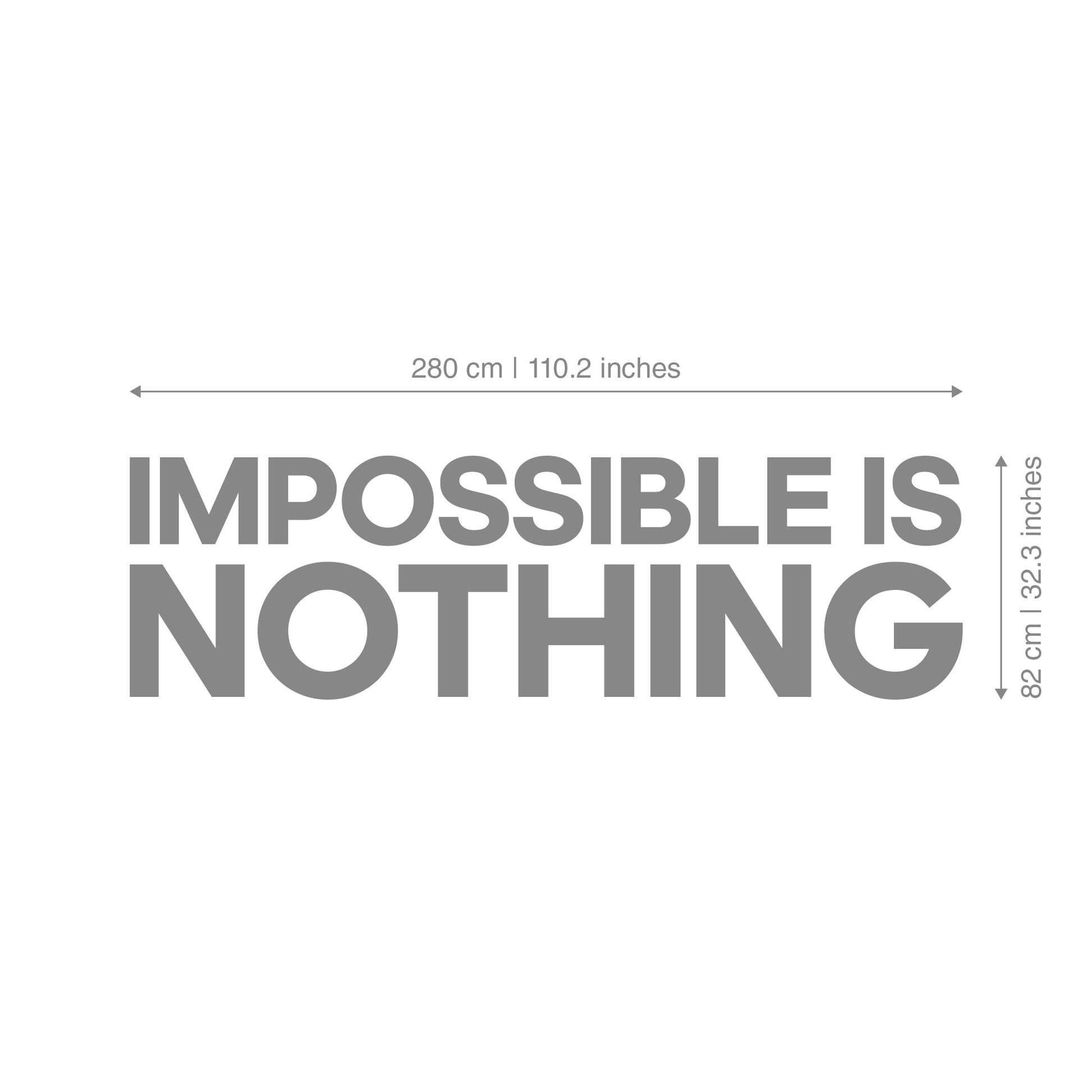 Impossible Is Nothing - 3D Office Wall Decor-2