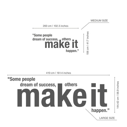 Make it Happen 3D Office Wall Art-2