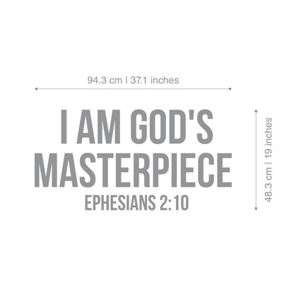 I am God's Masterpiece, Ephesians 2:10 3D Wall Decor-2