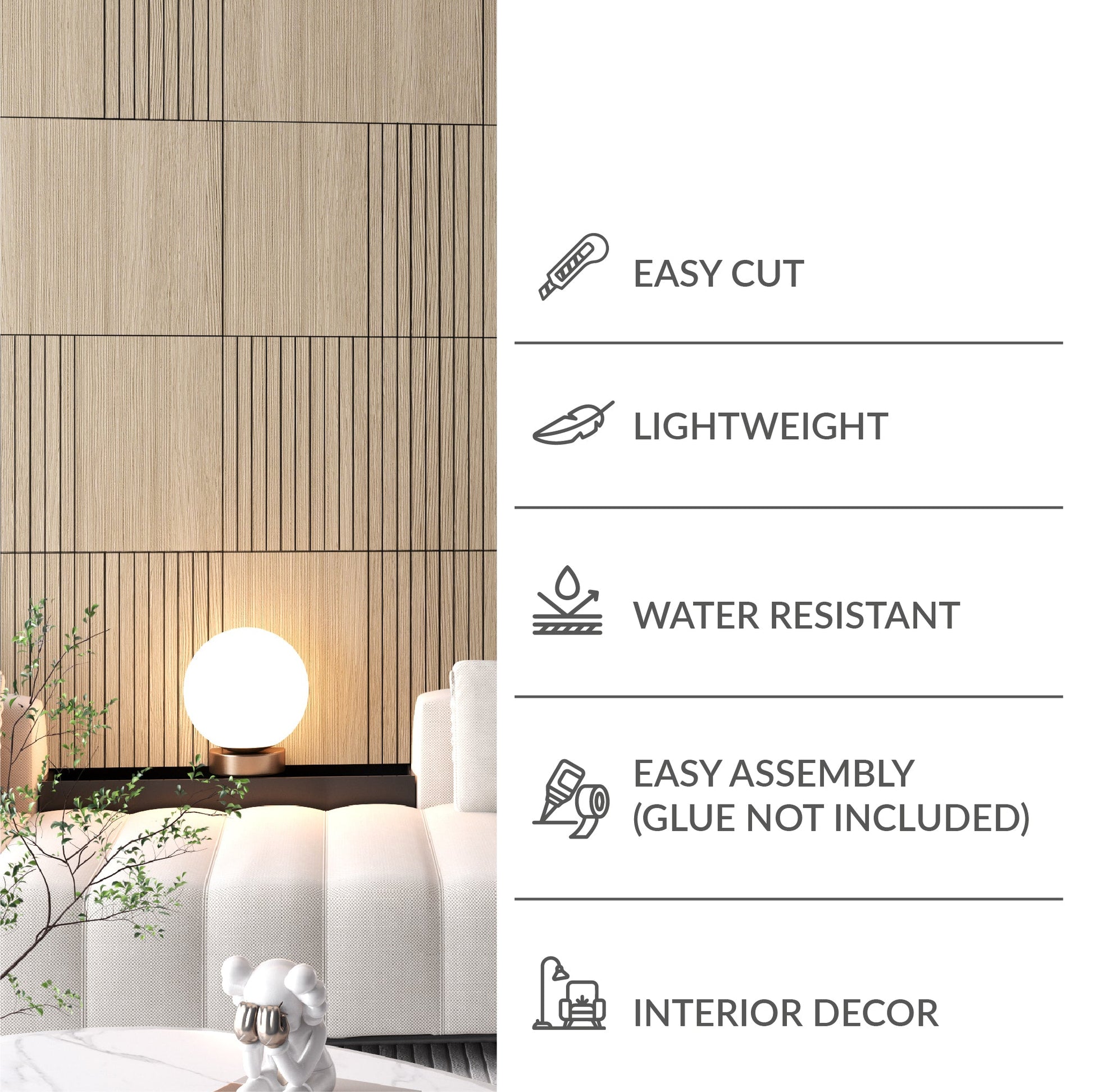 Light Wood 3D Wall Panels-4